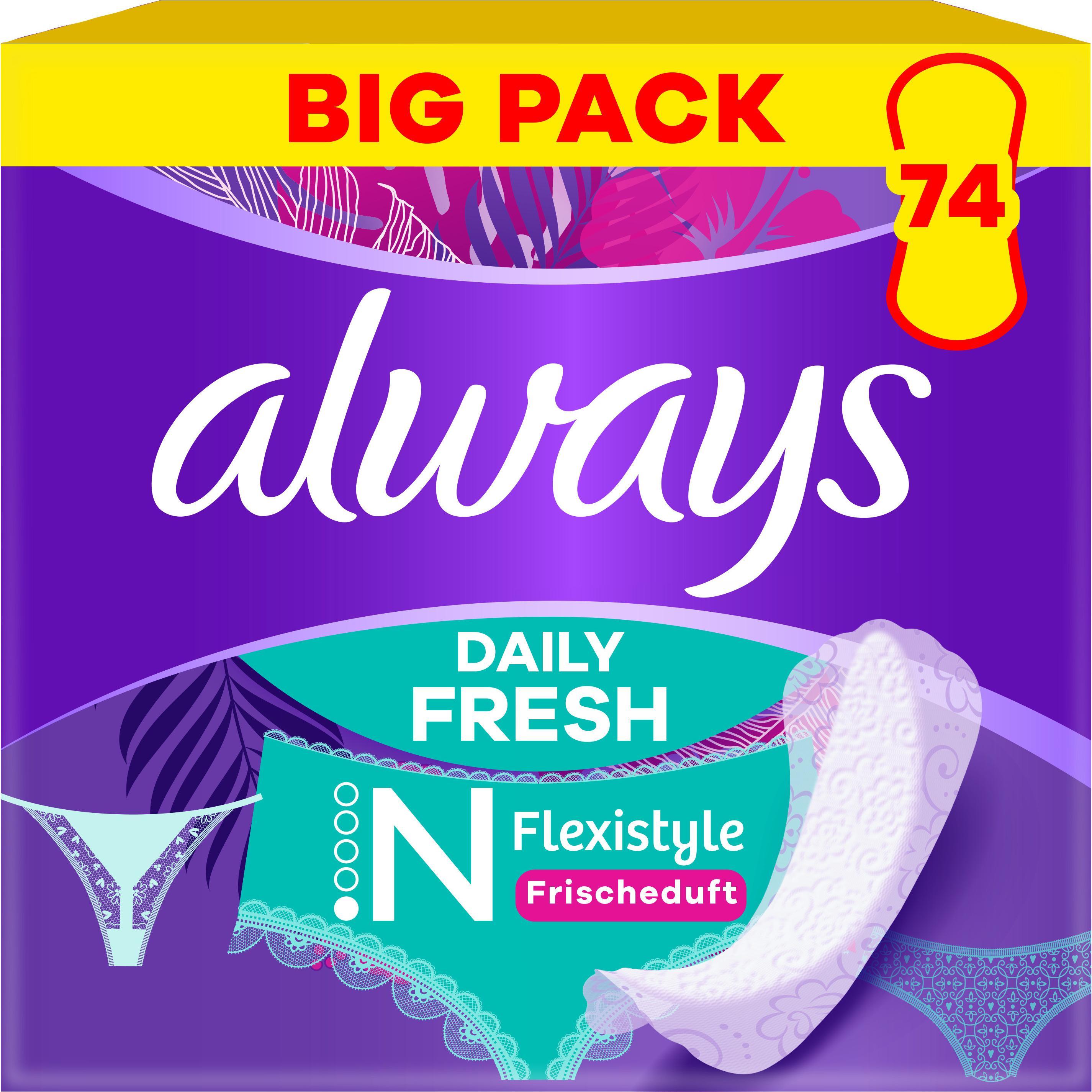Thumbnail - Always, Binden, Daily Fresh (74 x, Slipeinlagen)