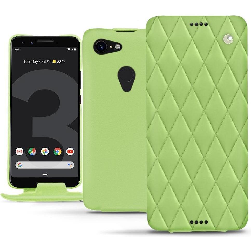 Noreve Lederschutzhülle vertikal (Google Pixel 3), Smartphone Hülle, Grün