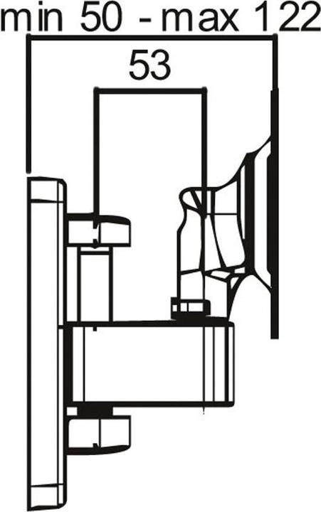 Image du produit Roline Support mural pour écran LCD/TV 3 points de pivot (Mur, 40", 25 kg)