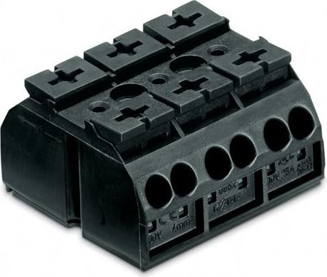Produktbild Wago 4-conductor chassis-mount terminal strip