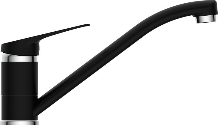 Actual product image Eisl Kitchen tap SPEED Sink mixer Black matt chrome Swivelling NI182SCR-B