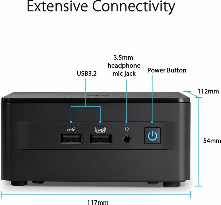 Actual product image ASUS RNUC13ANKI700002I BB i7-1360P (Intel Core i7-1360P)