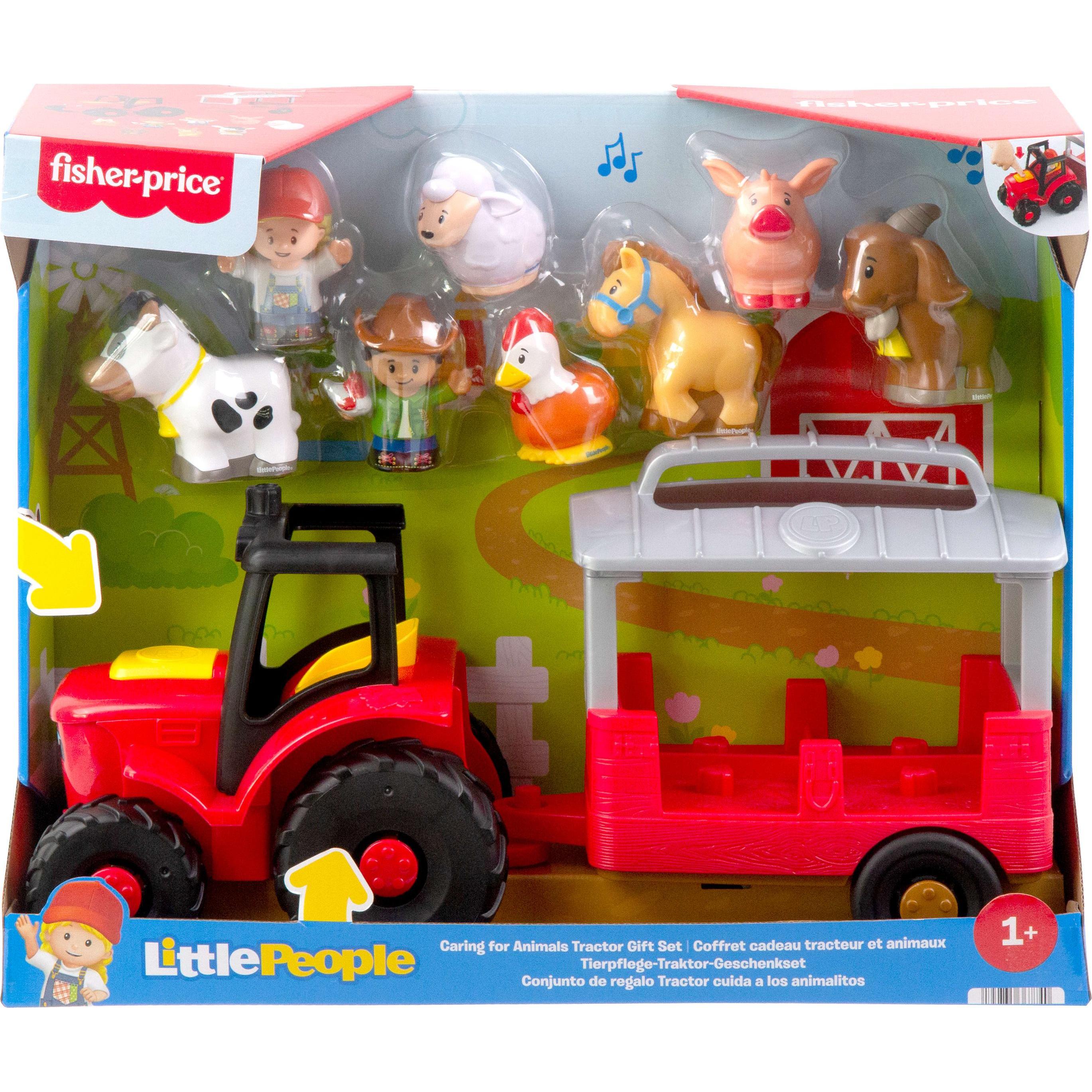 Mattel Little People Caring For Animals Tractor Gift Set