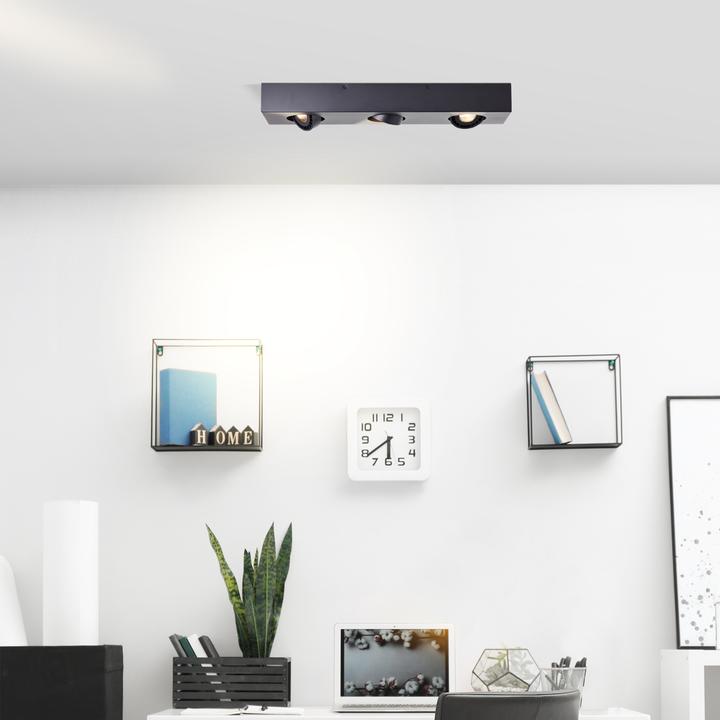 Image du produit Brilliant Doro LED plafonnier 3flg sable noir (345 lm, GU10)