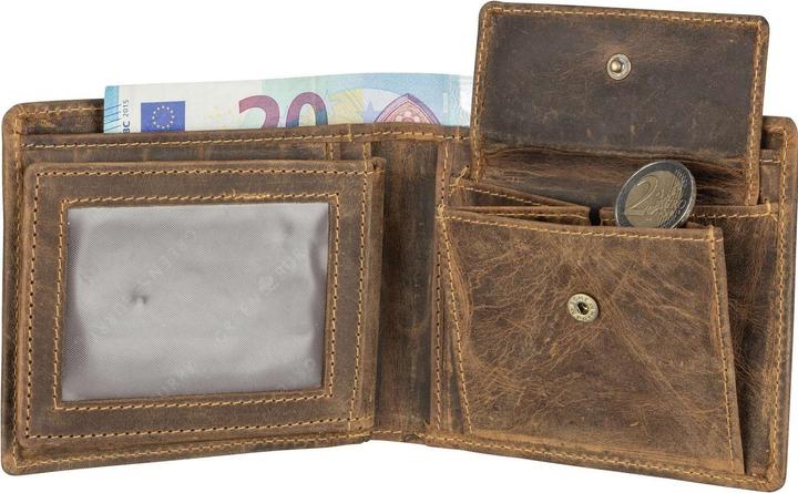 Immagine prodotto Greenburry Portafoglio vintage RFID in pelle 12,5 cm