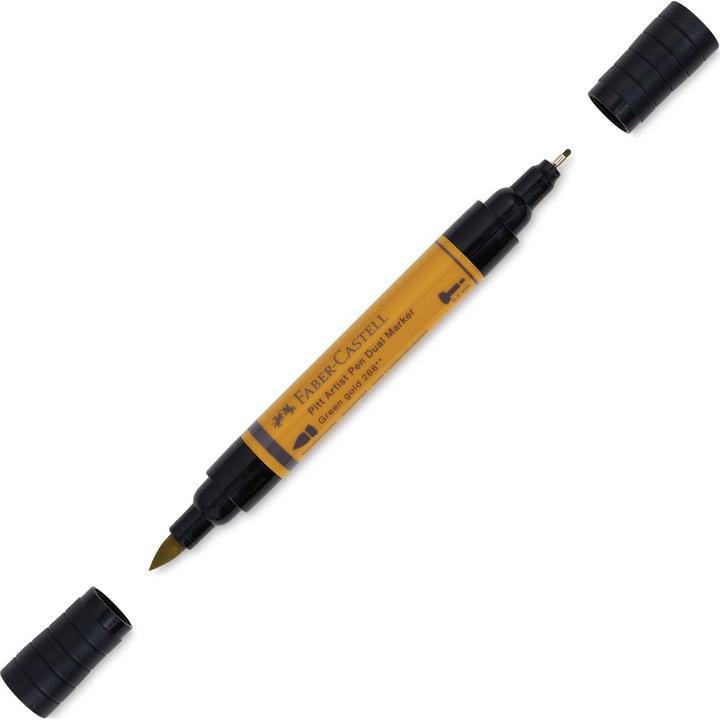Produktbild Faber-Castell Tuschestift Pitt Artist Pen Dual Greengold (1x)