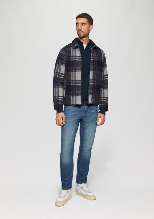 Produktbild S.Oliver Strickjacke Strukturierte Strickjacke mit Logo-Patch (L)