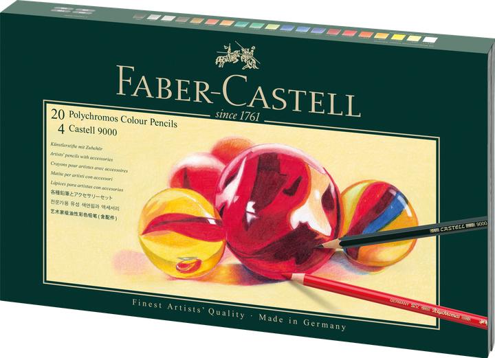 Produktbild Faber-Castell Polychromos Geschenkset (Mehrfarbig, 24 x)