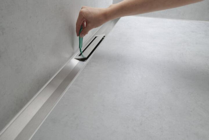 Actual product image hansgrohe HG shower channel RainDrain Flex kb. Wd-mon 700mm stainless steel brushed (700 mm)