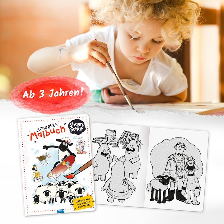 Produktbild Shaun das Schaf Zaubermalbuch