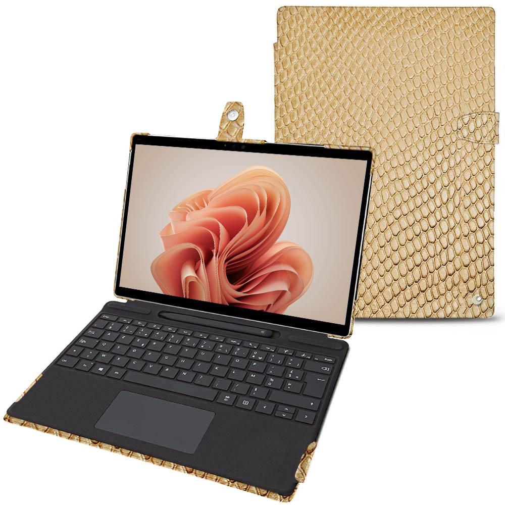 Noreve Lederschutzhülle Microsoft Surface Pro 9 (Surface Pro), Tablet Hülle, Beige