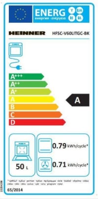 Energie-Label Heinner HFSC-V60LITGC-BK