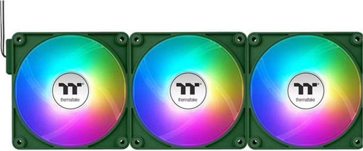 Actual product image Thermaltake TT CT140 EX Reverse ARGB PC Cooling Fan 3 Pack Racing Green (140 mm, 3 x)