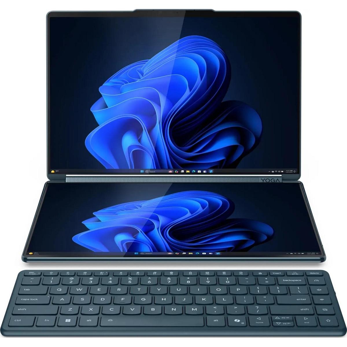 Lenovo Yoga Book 9 (14", 1000 GB, 32 GB, DE, Intel Core Ultra 7 255H), Notebook, Blau