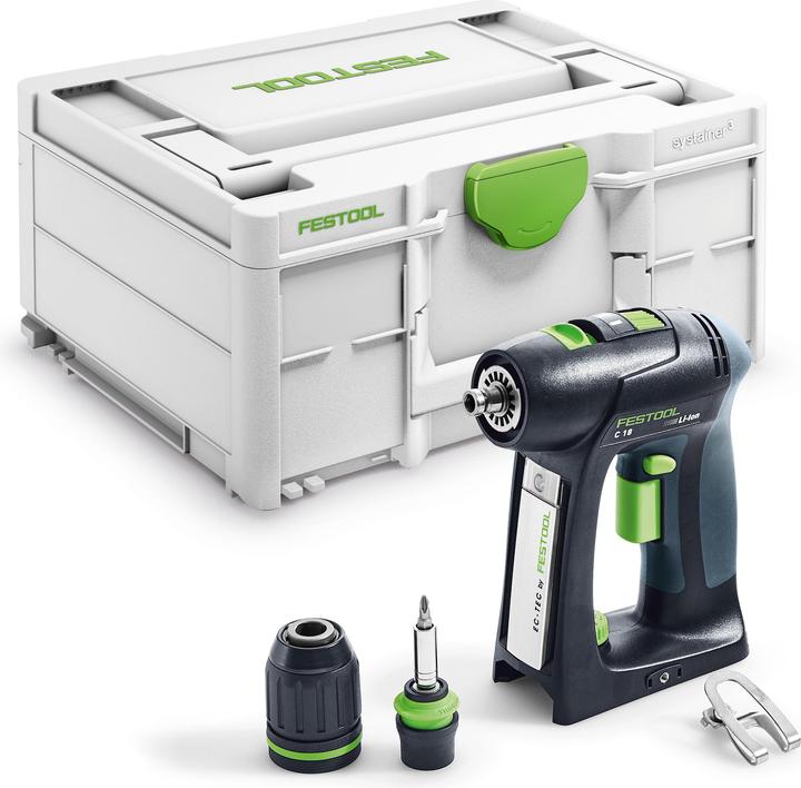 Produktbild Festool Akku-Bohrschrauber C 18-Basic (Bohrschrauber, Schrauber)