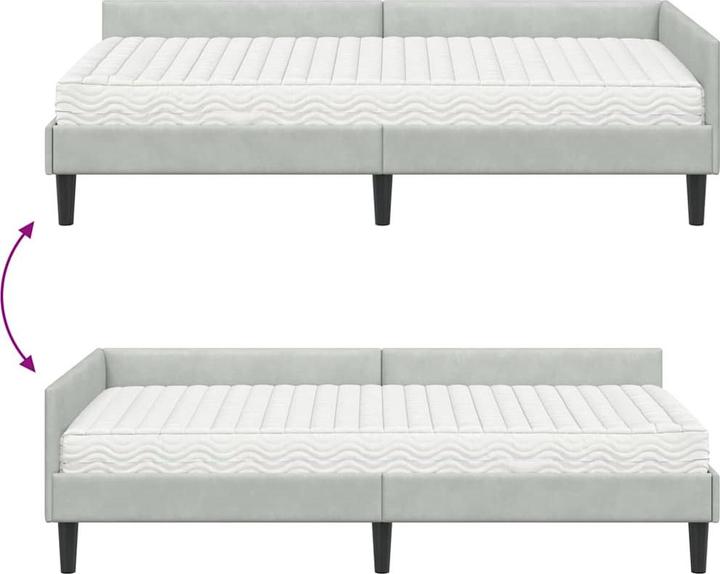 Image du produit vidaXL Samtbett (100 x 200 cm)