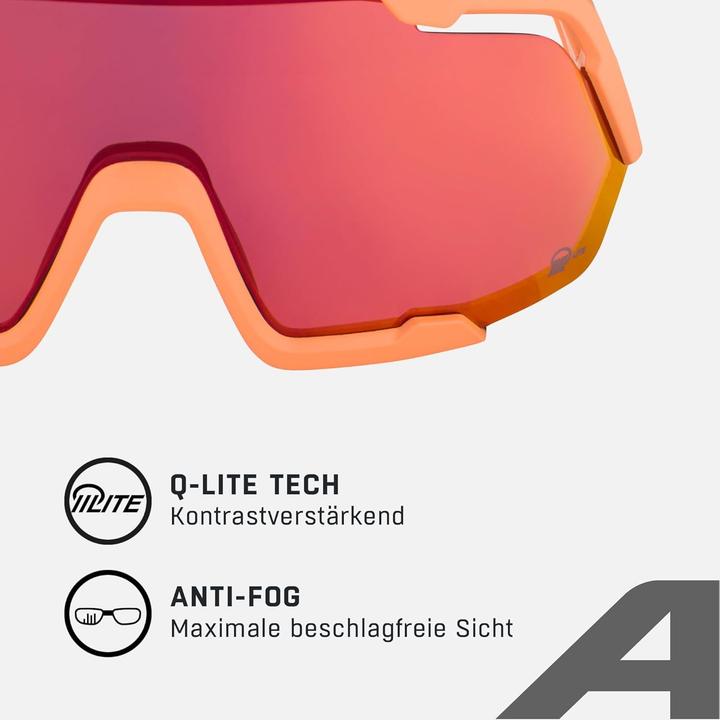 Immagine prodotto ALPINA SPORTS Rocket Q-Lite (Specchio rosa pesca opaco, Pink)