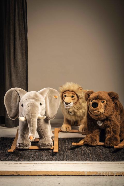 Image du produit Steiff Animal à bascule Leo Lion beige 70cm