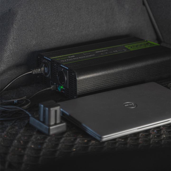 Actual product image GreenCell Car Power Inverter Converter 24V to 230V 300W/600W with USB