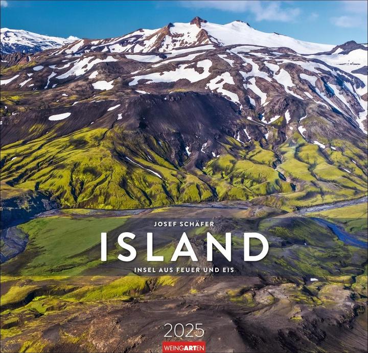 Produktbild Island Kalender 2025 - Insel aus Feuer und Eis (48 x 46 cm, Harter Einband, Deutsch, Englisch)