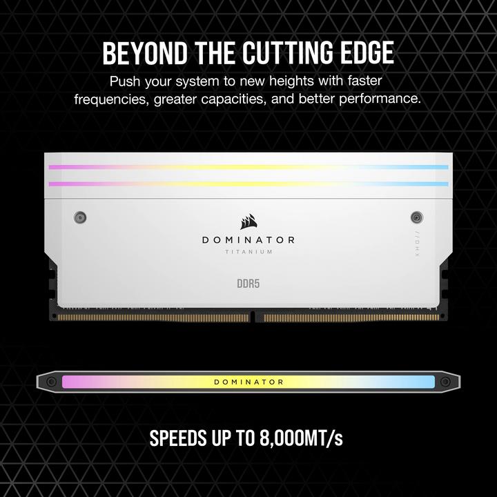 Image du produit Corsair Dominator Titanium (2 x 32GB, 0.01 MHz, RAM DDR5, DIMM)