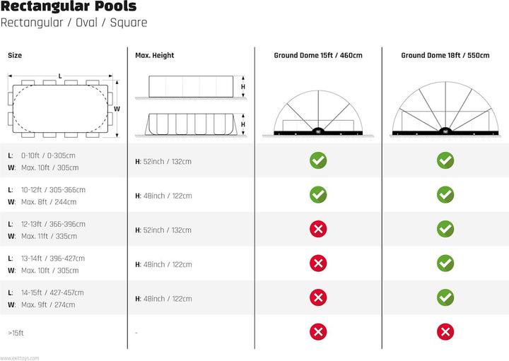Actual product image Exit Poolabdeckung