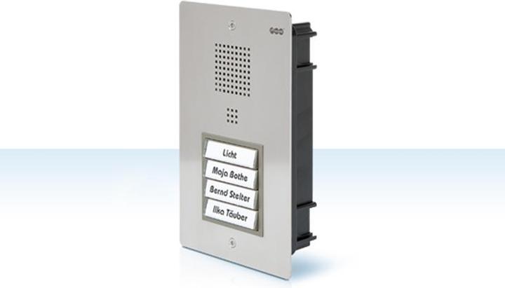 Produktbild Auerswald TFS Dialog 301 /1 Taster /Edelstahl /für Unterputzmontage/Betrieb an analoge Nebenstellen / LED B... (Drahtgebunden)