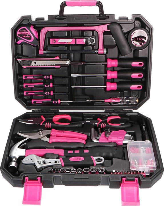 Immagine prodotto Sixtol HOME PINK 128 Set di attrezzi (128 pezzi)