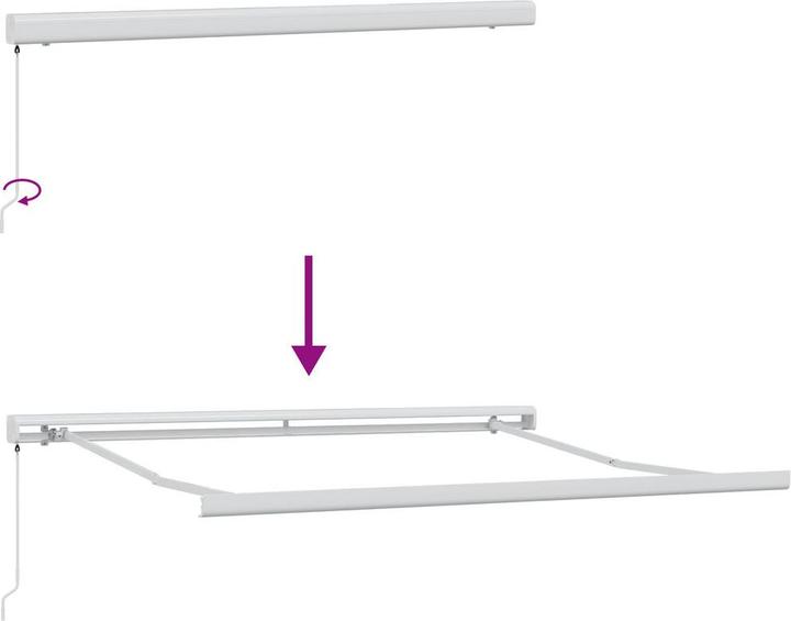 Immagine prodotto vidaXL Einziehbare Markise (2.50 m)