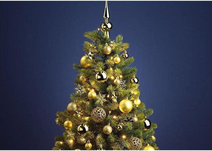 Produktbild G. Wurm Weihnachtskugel-Set aus Kunststoff Lemon Gold 111e (111 x)