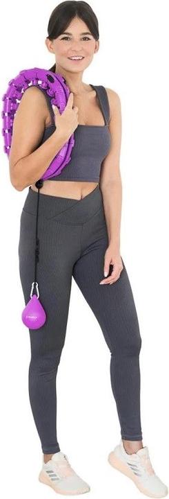 Image du produit HMS Hula Hop plus taille avec onglets et poids HHW12 violet (51 cm, 1375 g)