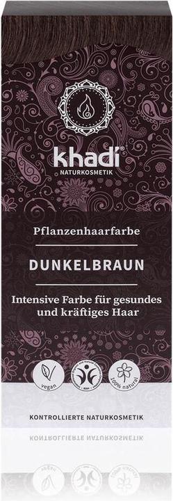 Actual product image Khadi Plant hair color (Dark brown)