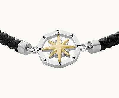 Actual product image Fossil Vintage Casual (25 cm, Stainless steel, Leather)