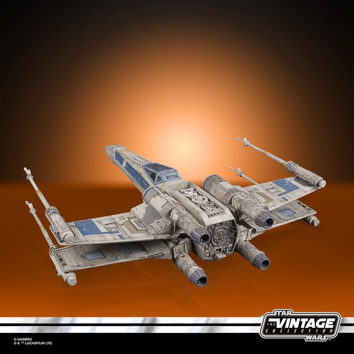 Actual product image Hasbro Star Wars Rogue One The Vintage Collection Antoc Merrick's X-Wing Fighter Vehicle with Figure