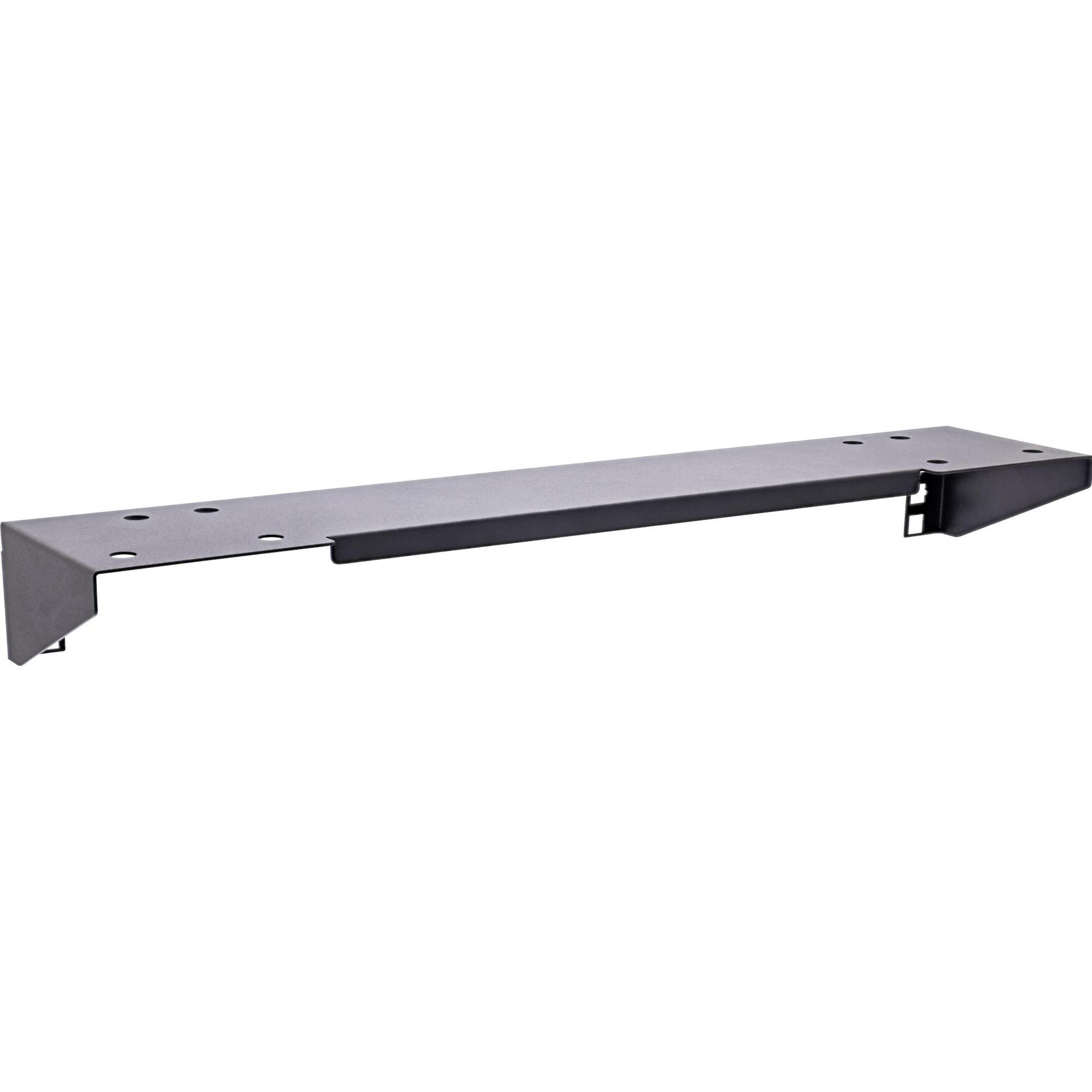 InLine 19" Rack zur Untertisch-Montage, 1HE, schwarz, Serverschrank Zubehör, Schwarz