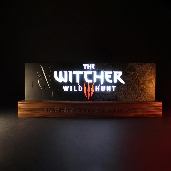 Image du produit Neamedia Assassin's Creed lampe LED Wild Hunt Logo 22 cm