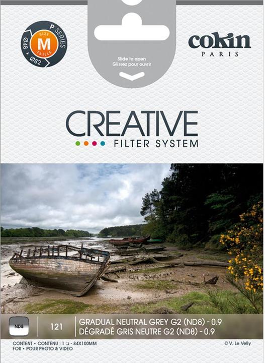 Image du produit Cokin Filtre P121 Déroulement 2 ND 8 (84 mm, Filtre dégradé gris, 84 mm)