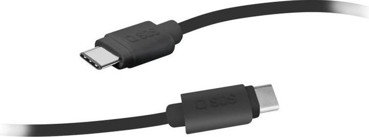 Image du produit SBS Câble de données USB type-C vers connecteur USB type C (1,5 m), noir (1.50 m, USB 2.0)