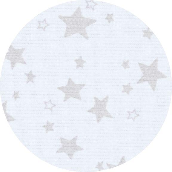 Actual product image Tobi babybay canopy white/ stars pearl grey