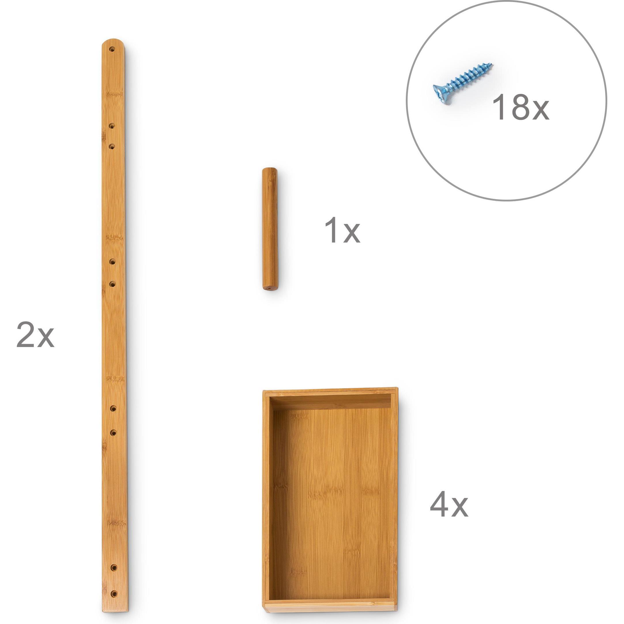 Thumbnail - Relaxdays, Badezimmerregal, Ablageständer (25 x 18 x 75 cm)