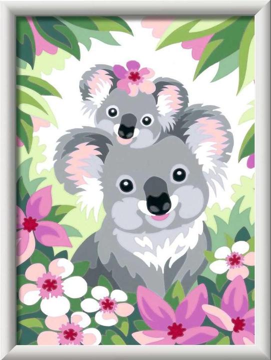 Produktbild Ravensburger CreArt - Malen nach Zahlen 20050 - Koala Cuties - Kinder ab 9 Jahren - Jubiläum 50