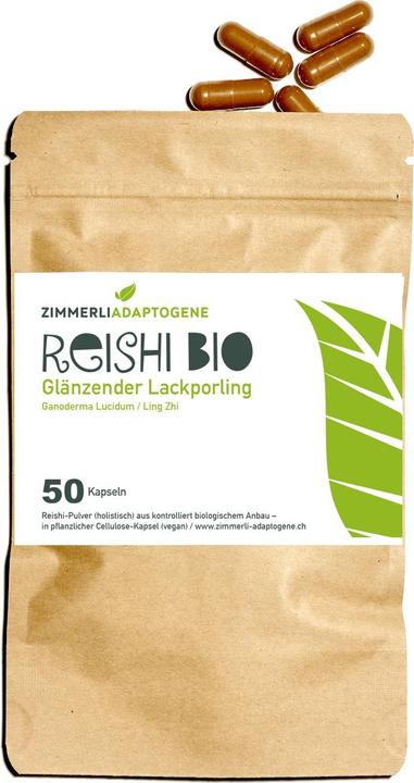 Produktbild Zimmerli Adaptogene Reishi Kapseln (BIO) 50 Kapseln (1 Stück, Kapseln, 25 g)