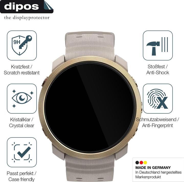 Actual product image Dipos Anti-Shock Screen Protector Clear (Polar Vantage M3)