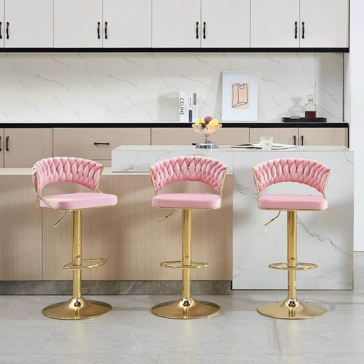 Produktbild Woltu 2x Barhocker höhenverstellbar