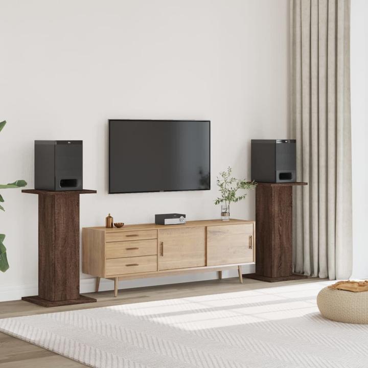 Immagine prodotto vidaXL Supporto per diffusori 2 pezzi 30 x 30 x 80 cm (1 pz., Cavalletto, Non mobile)