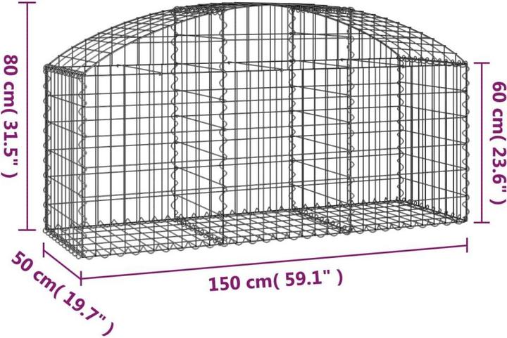 Actual product image vidaXL Gabionenkorb