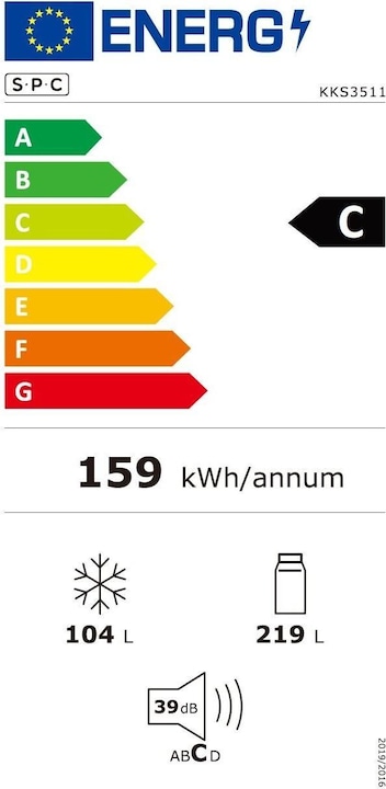 Energie-Label SPC KKS3511 (323 l)