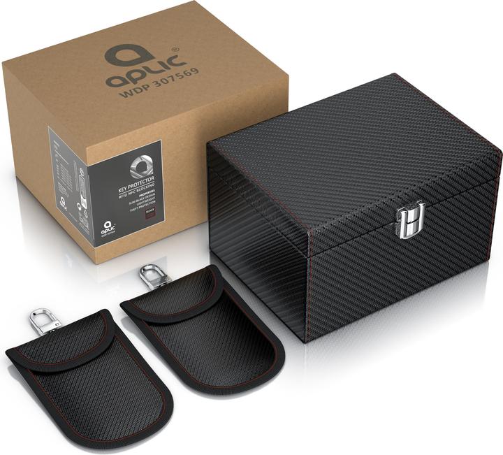Produktbild Aplic Schlüsseltasche NFC/RFID Schutzbox, Keyless Go Schutz Box, Autoschlüssel Abschirmung, SafeBox