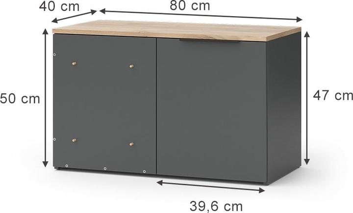 Image du produit Vicco Wido (80 x 40 x 50 cm)
