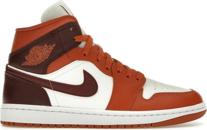 Image du produit Jordan 1 Mid Dusty Peach Night Maroon (Women's) (38.5)